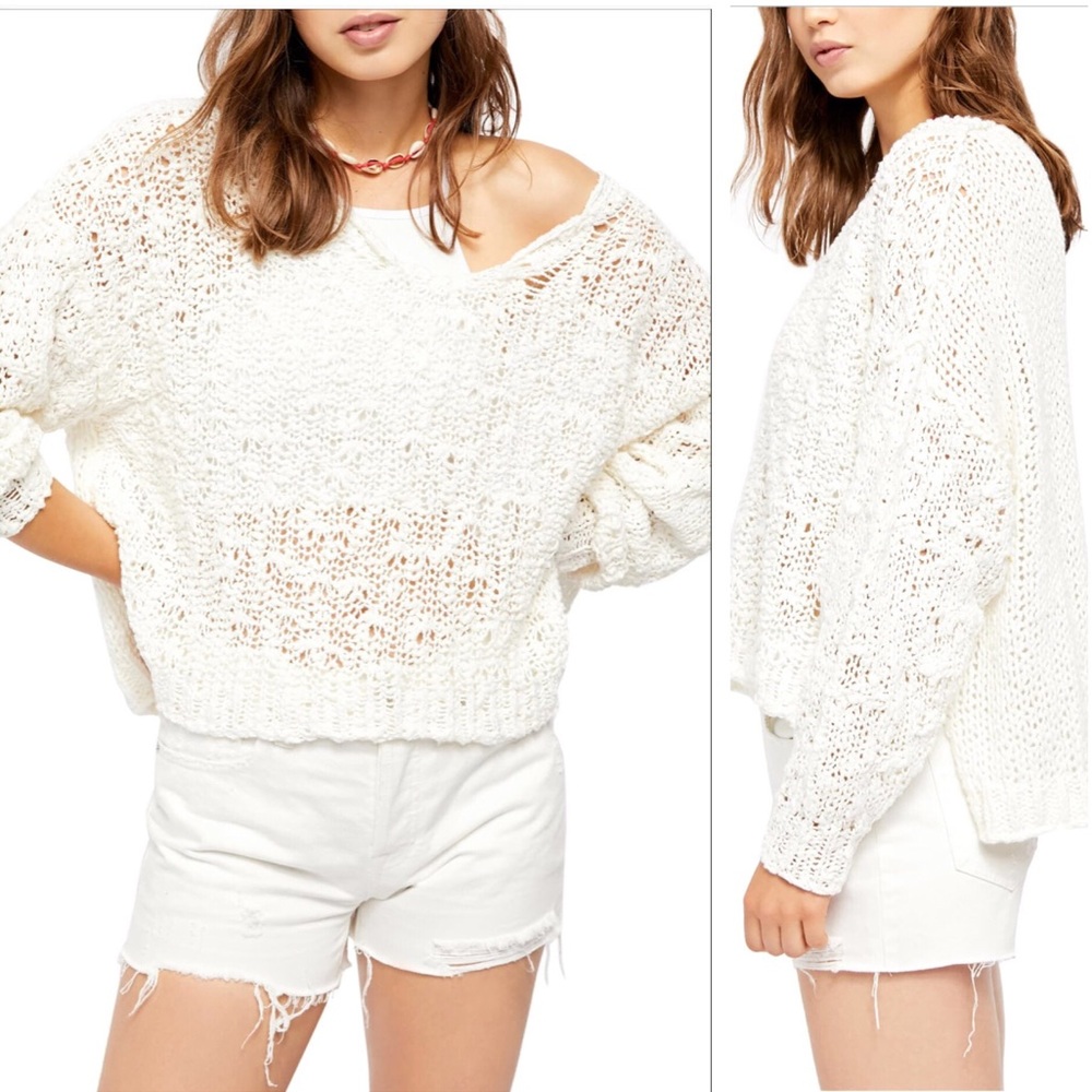 Free People Sunday Shore Pullover Sweater